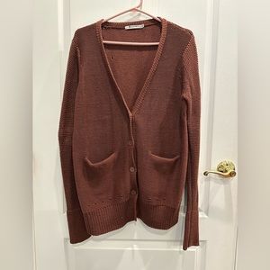 T by Alexander Wang Women’s Button V-Neck Cardigan Medium